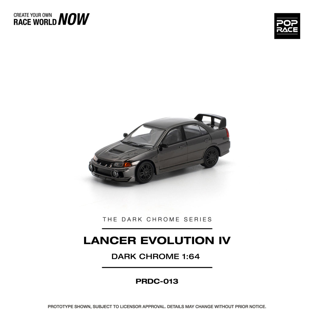 Pop Race Mitsubishi Lancer Evolution IV Black Chrome | Pre-Order