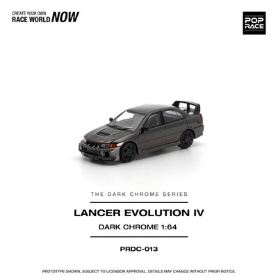Pop Race Mitsubishi Lancer Evolution IV Black Chrome | Pre-Order