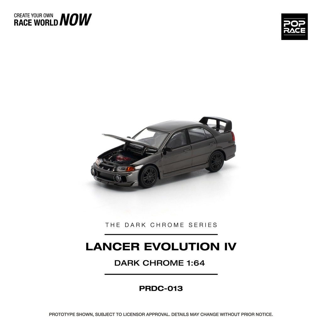 Pop Race Mitsubishi Lancer Evolution IV Black Chrome | Pre-Order