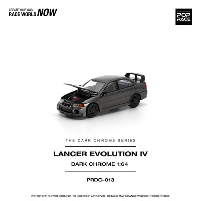 Pop Race Mitsubishi Lancer Evolution IV Black Chrome | Pre-Order
