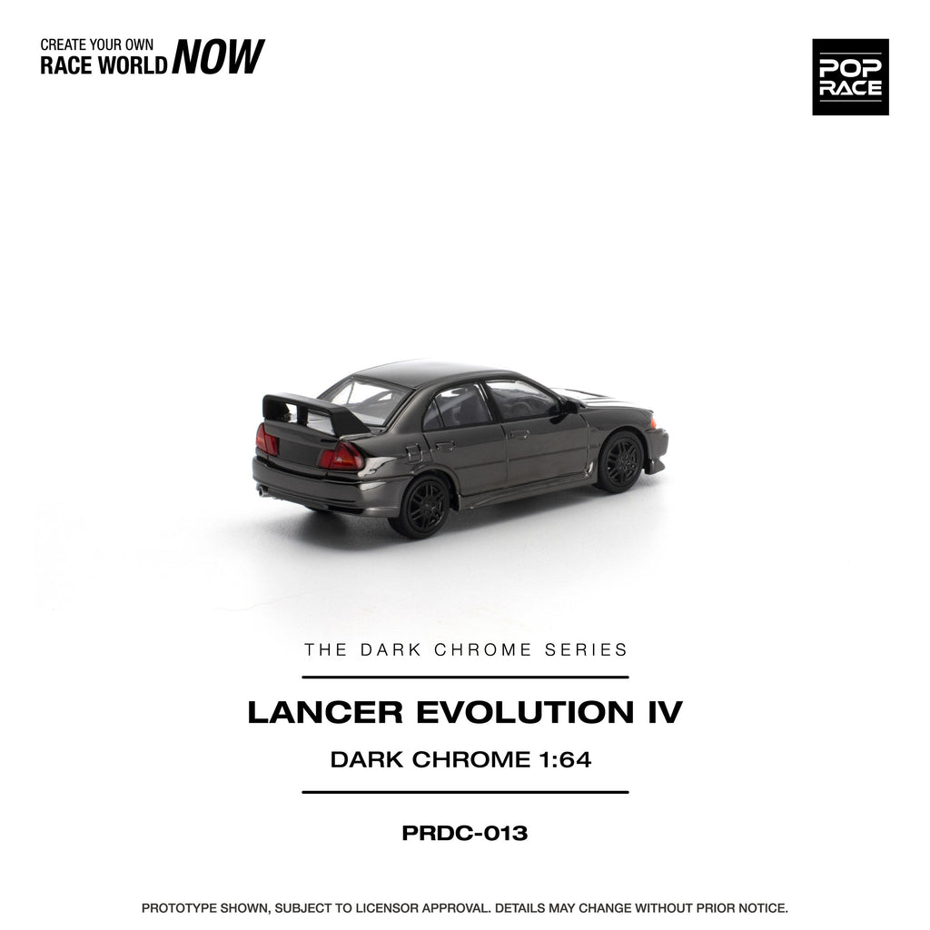 Pop Race Mitsubishi Lancer Evolution IV Black Chrome | Pre-Order