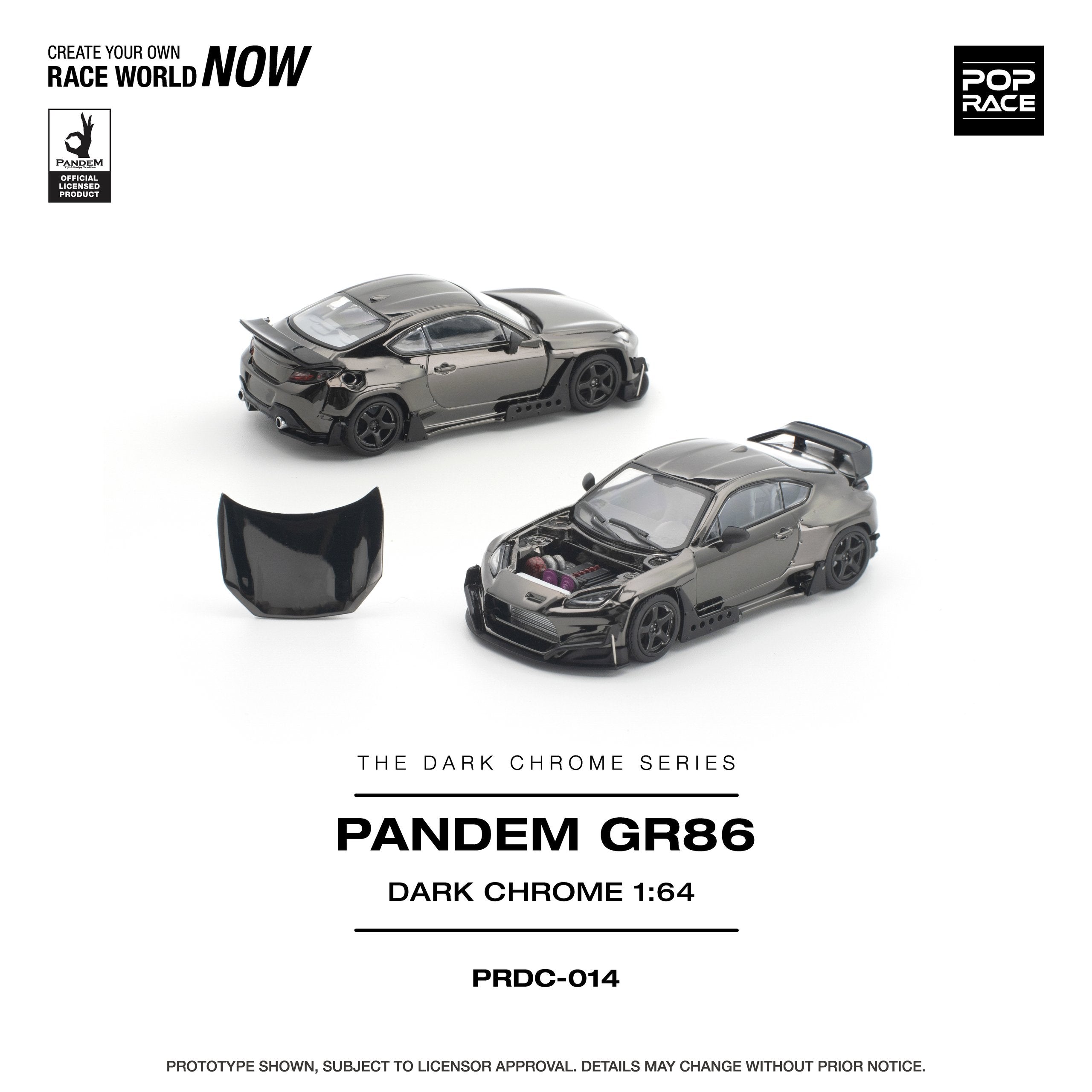Pop Race Pandem GR86 Dark Chrome | Pre-Order