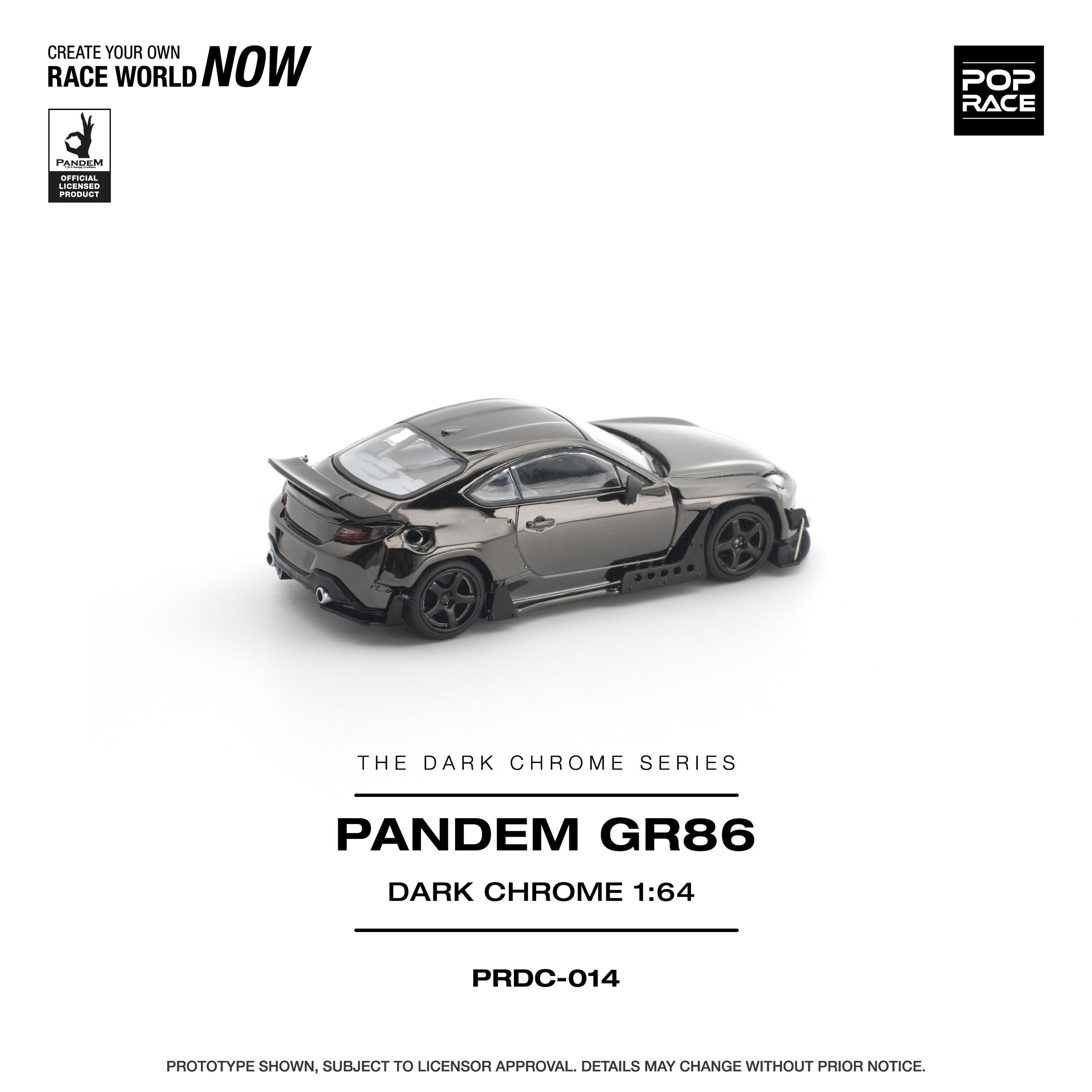 Pop Race Pandem GR86 Dark Chrome | Pre-Order