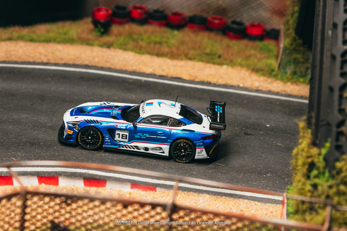 Tarmac Works 1:64 Mercedes-AMG GT3 #18 British GT Trading Card Set | Pre-Order