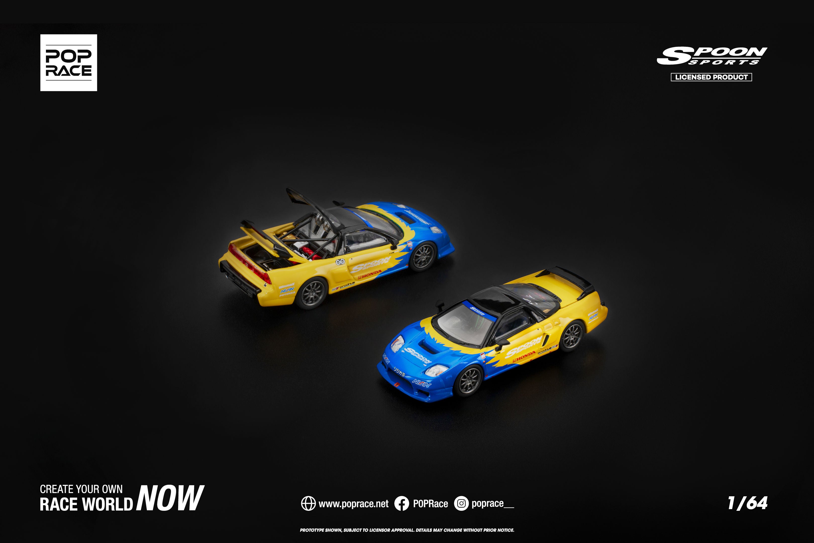 Pop Race 1:64 Honda NSX-R Spoon Sports | Pre-Order
