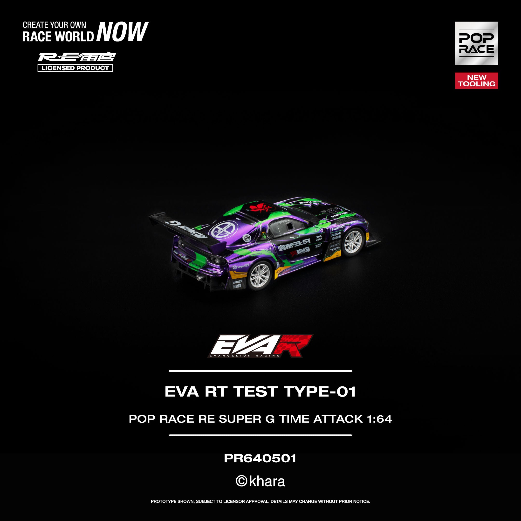 Pop Race EVA RT Test Type-01 RE Super G Time Attack 1:64 – Kai's