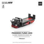 Pop Race 1:64 Pandem Fuso 300 Flatbed Transporter Advan | Pre-Order