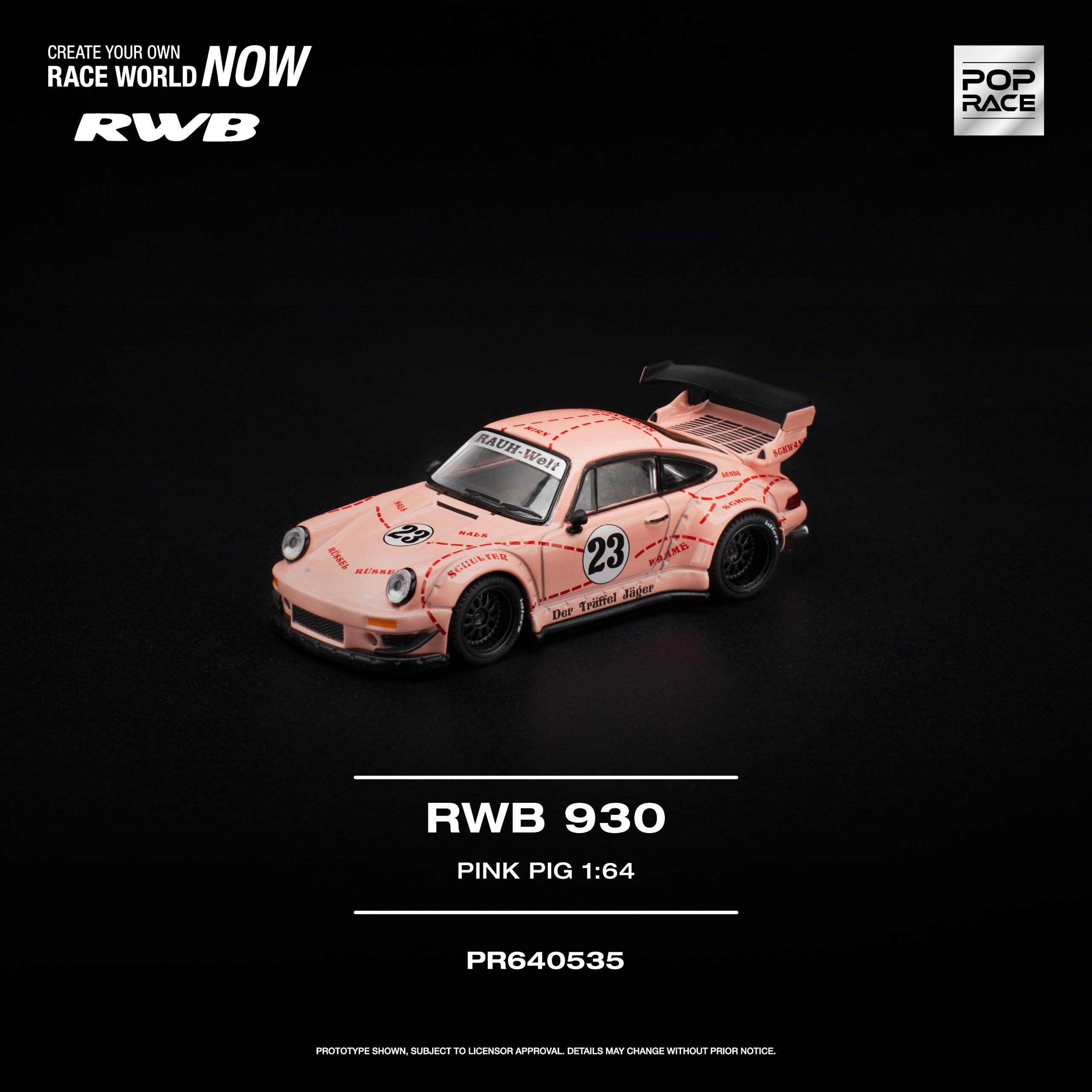 Pop Race 1:64 RWB 930 Pink Pig | Pre-Order