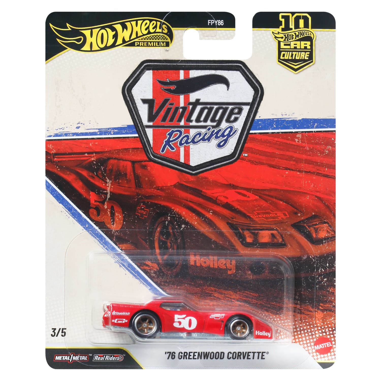 Hot Wheels Car Culture 10th Anniv. Vintage Racing | 5-Car Set or Sealed Case