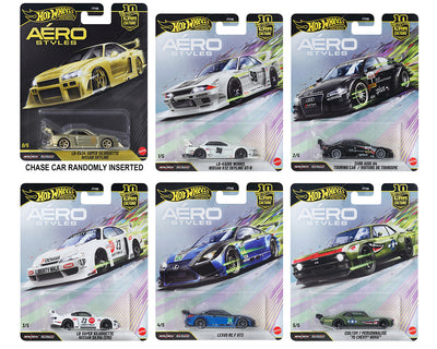 Hot Wheels Car Culture Aero Style 10th Anniversary 2026 U Case | 5-Car Set or Sealed Case