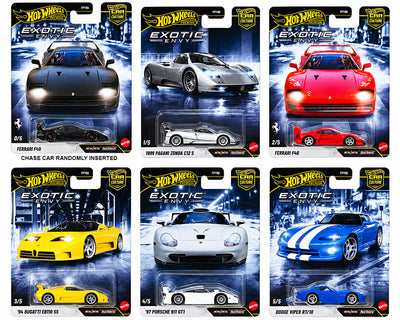 Hot Wheels 1:64 Car Culture Exotic Envy 2027 B Case | 5-Car Set or Sealed Case