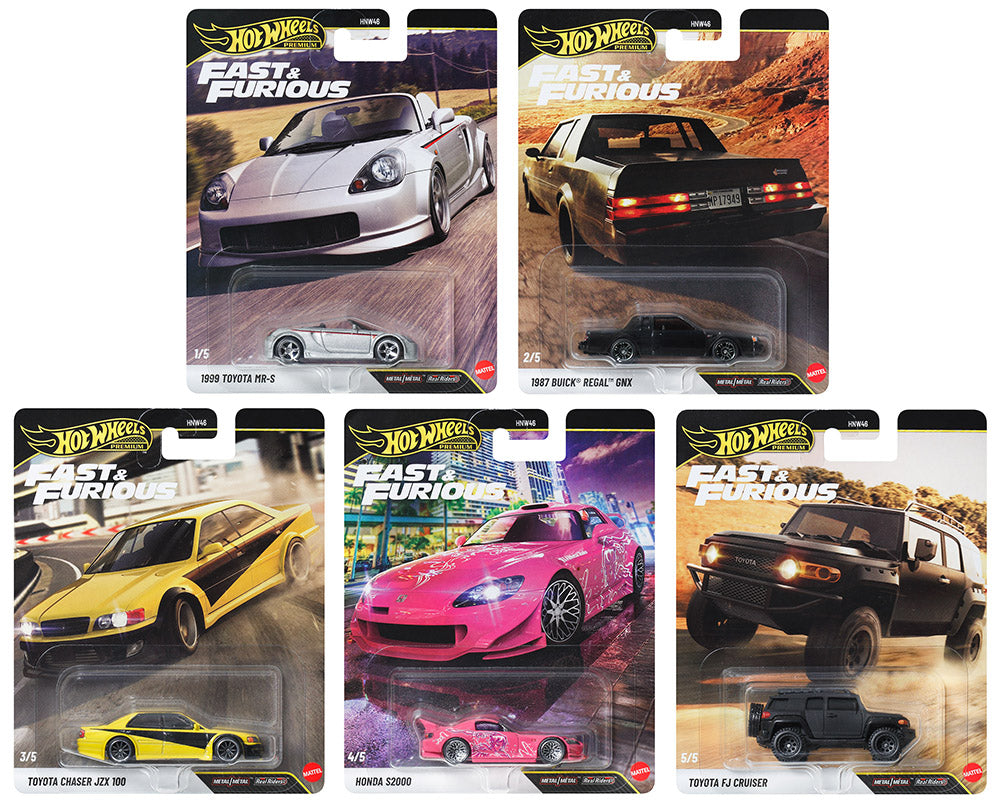 Hot Wheels 1:64 Fast & Furious Premium 2027 S Case 5-Car Set | Pre-Order