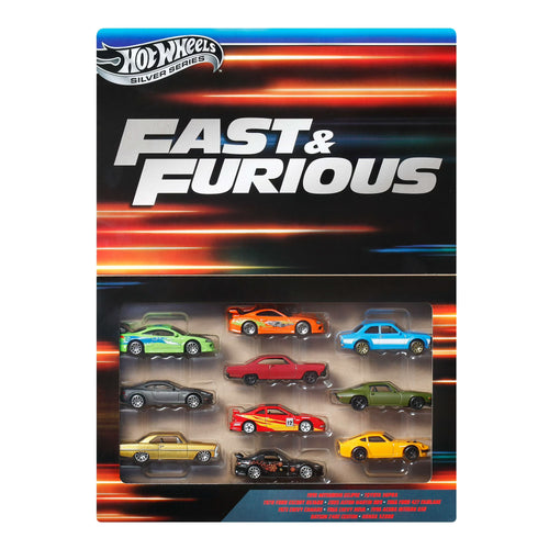 Hot Wheels Fast & Furious Silver Series 10 Pack