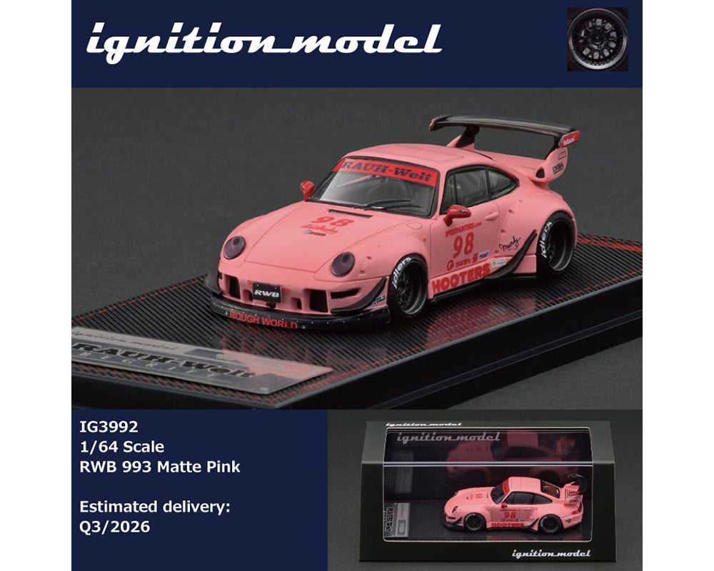 Ignition Model 1:64 RWB 993 Matte Pink Diecast | Preorder | RWB
