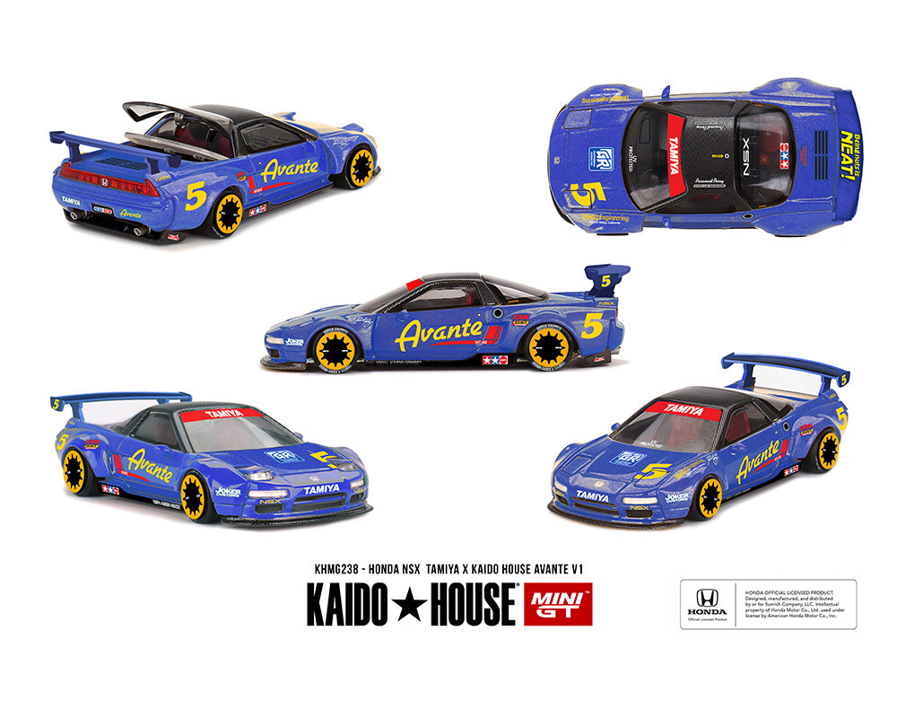 Kaido House x Mini GT 1:64 Honda NSX Avante V1 in Blue | Preorder