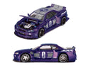 Kaido House x Mini GT 1:64 Nissan Skyline GT-R R34 V2 in Midnight Purple | Preorder