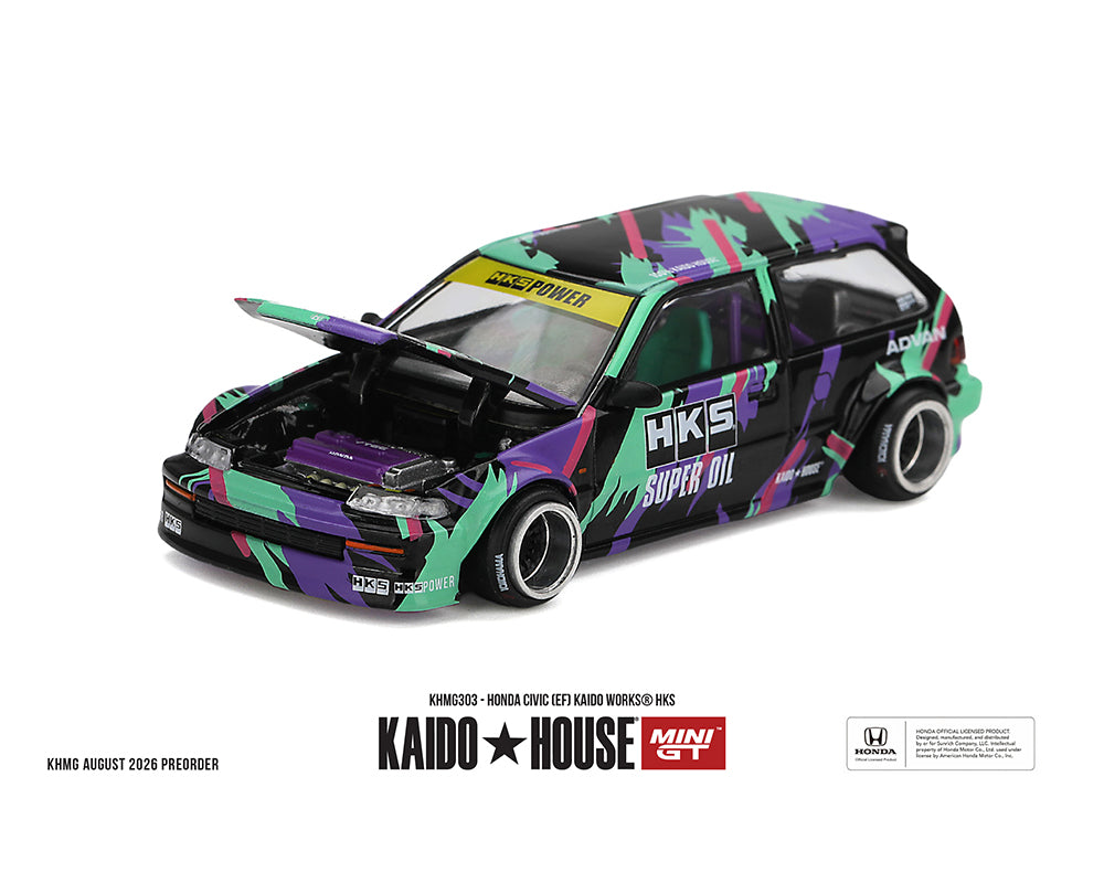 Kaido House 1:64 Honda Civic EF Kaido Works HKS | Pre-Order