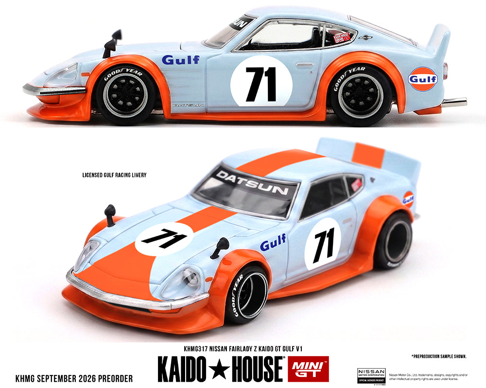 Kaido House 1:64 Nissan Fairlady Z Kaido GT GULF V1 Blue | Pre-Order