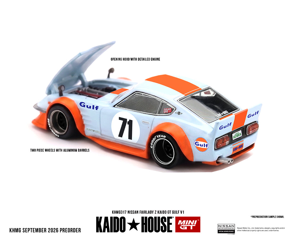 Kaido House 1:64 Nissan Fairlady Z Kaido GT GULF V1 Blue | Pre-Order