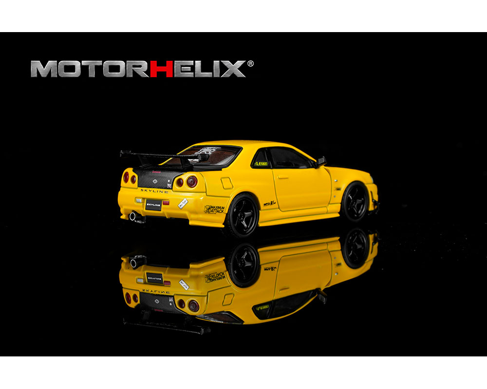 MotorHelix 1:64 Nissan Skyline GT-R R34 GT Aero Kit | Pre-Order