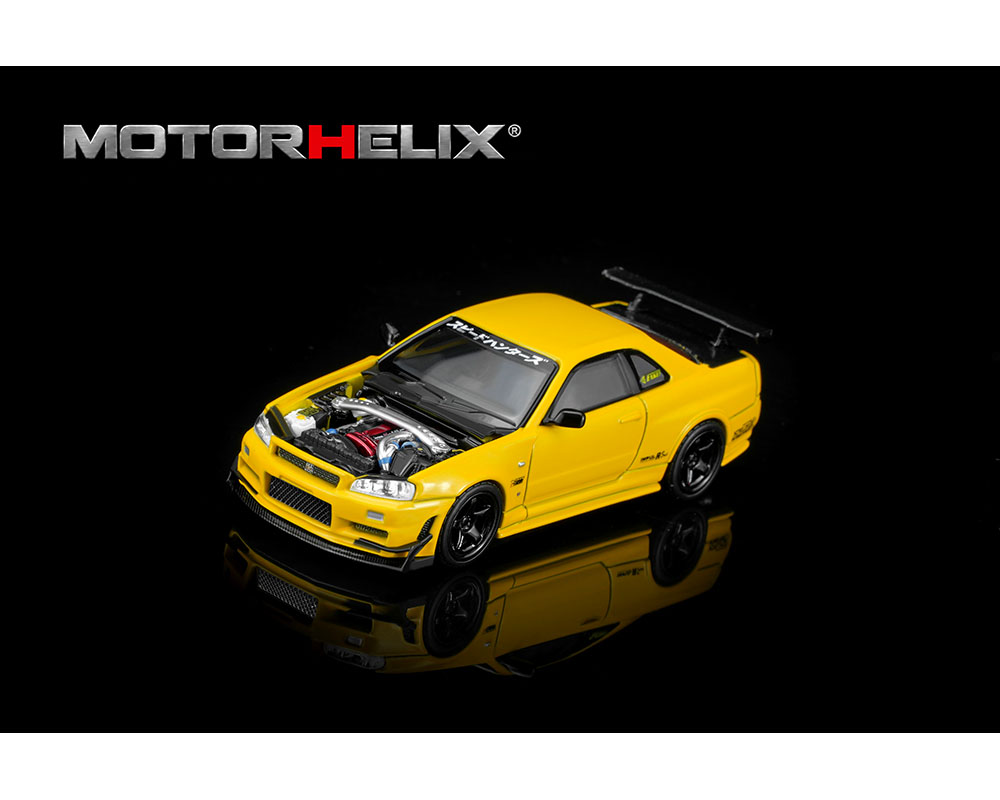 MotorHelix 1:64 Nissan Skyline GT-R R34 GT Aero Kit | Pre-Order