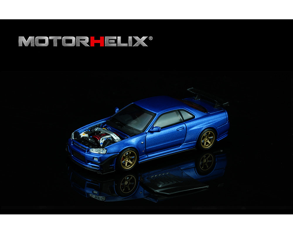 MotorHelix 1:64 Nissan Skyline GT-R R34 GT Aero Kit | Pre-Order