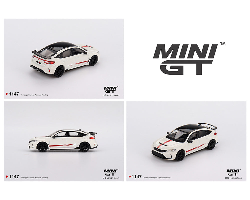 Mini GT 1:64 Honda Civic Type R Ultimate Edition in White | Preorder