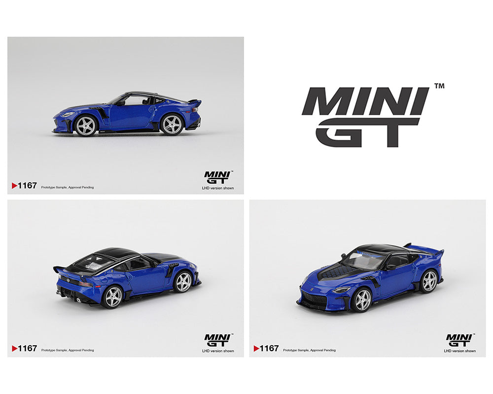Mini GT Nissan Z VeilSide FFZ400 Seiran Blue 1:64 MGT01167-BL