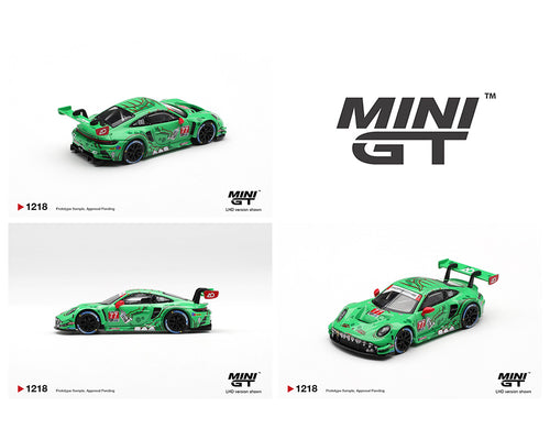 Mini GT 1:64 Porsche 911 GT3 R (992) #77 AO Racing “Rexy” 2025 Sebring 12H Winner | Pre-Order