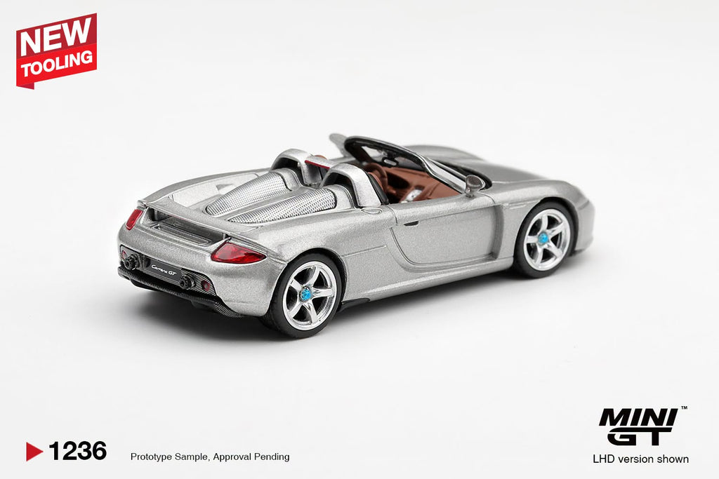 Mini GT 1:64 Porsche Carrera GT Silver Limited Edition | Pre-Order