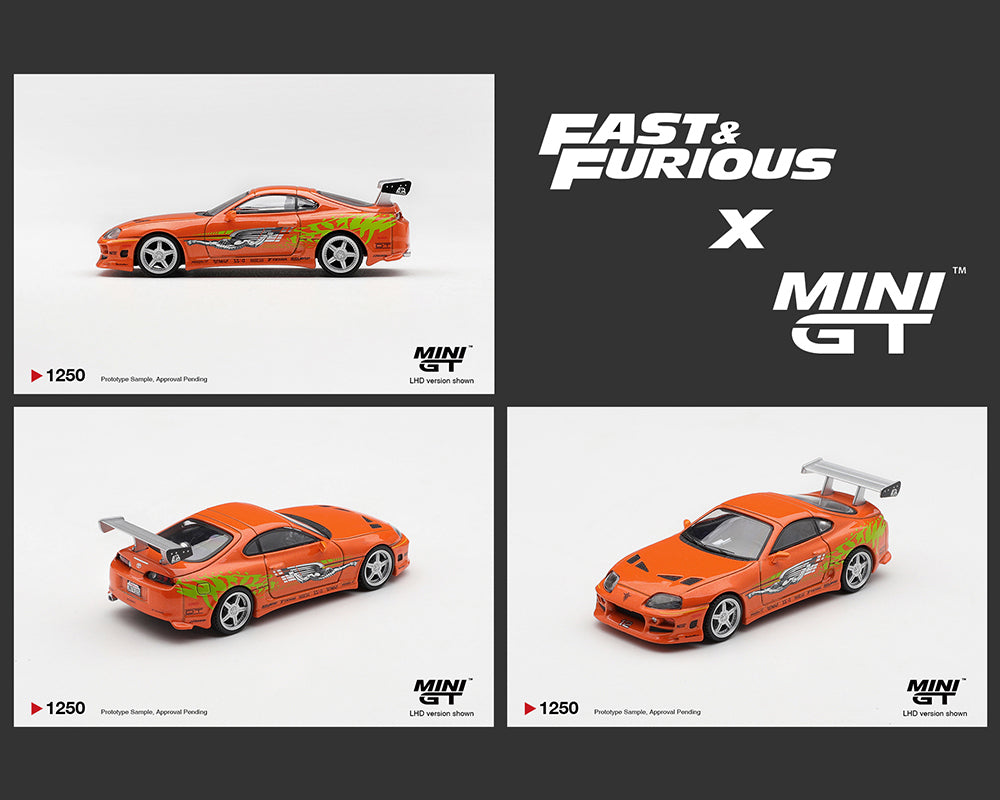 Mini GT 1:64 Fast & Furious Toyota Supra BOMEX Brian O’Conner | Pre-Order