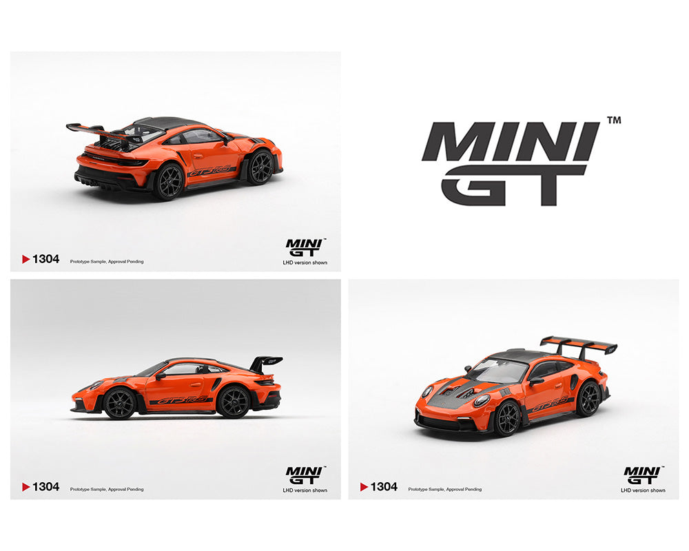 Mini GT 1:64 Porsche 911 GT3 RS Weissach in Gulf Orange | Pre-Order