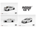 Mini GT 1:64 Nissan NISMO R34 GT-R Z-tune in Silver | Pre-Order