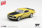 Mini GT 1:64 Ford Mustang Boss 302 1969 Bright Yellow | Pre-Order