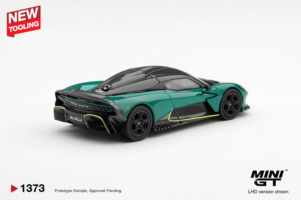 Mini GT 1:64 Aston Martin Valhalla Podium Green Limited Edition | Pre-Order