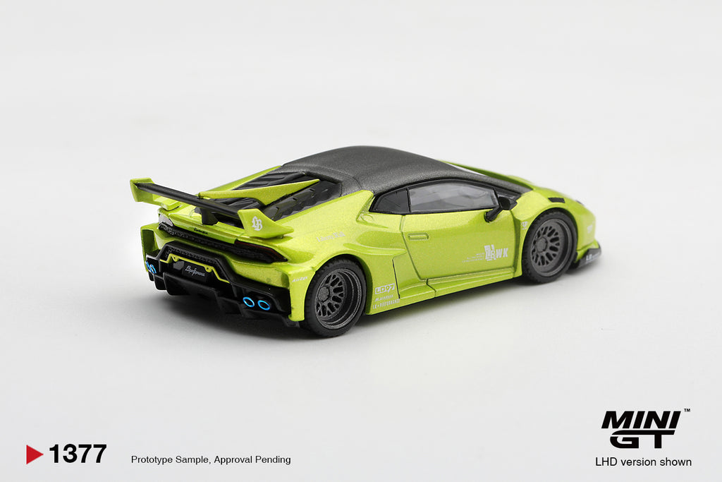 Mini GT 1:64 Lamborghini Huracán LB★WORKS Lime Metallic | Pre-Order