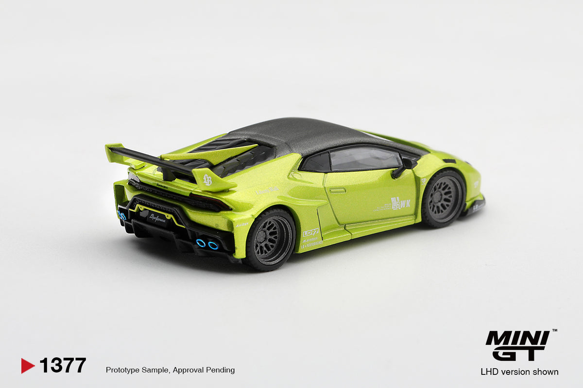 Mini GT 1:64 Lamborghini Huracán LB★WORKS Lime Metallic | Pre-Order