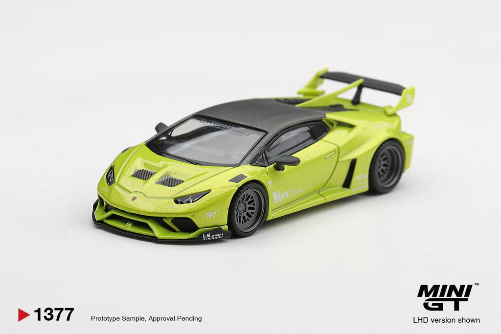 Mini GT 1:64 Lamborghini Huracán LB★WORKS Lime Metallic | Pre-Order
