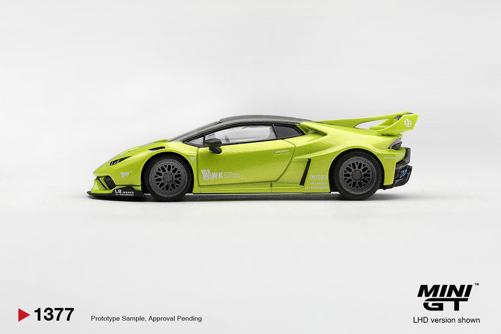 Mini GT 1:64 Lamborghini Huracán LB★WORKS Lime Metallic | Pre-Order