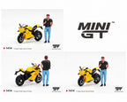 Mini GT 1:64 Ducati Panigale V4 S Yellow with Ducati Figure | Pre-Order