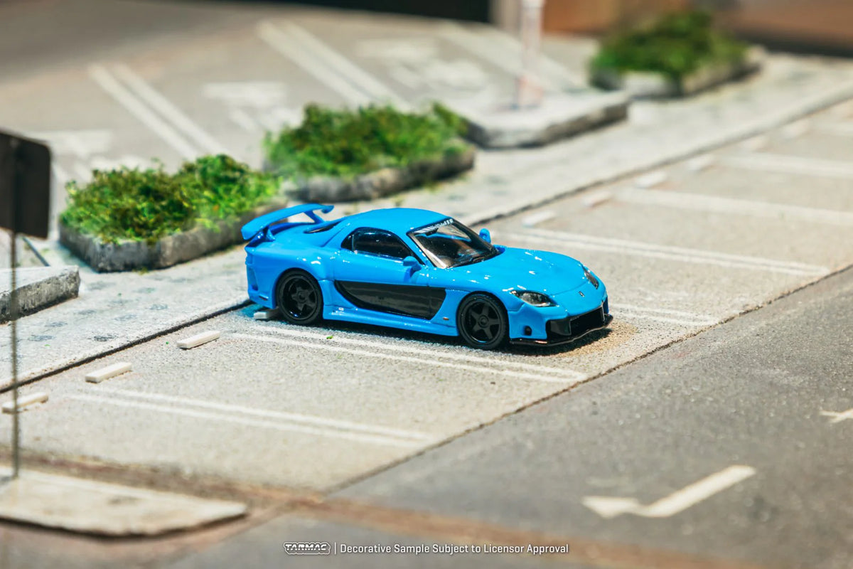 Tarmac Works Mazda RX-7 VeilSide Fortune7 Blue 1:64 – Kai's