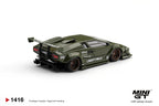 Mini GT 1:64 Lamborghini Countach LB-WORKS Army Green | Pre-Order