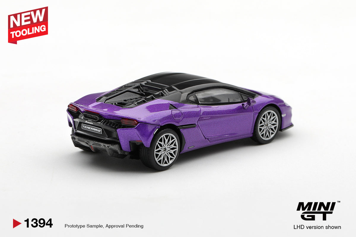 Mini GT 1:64 Lamborghini Temerario Viola Pasifae | Pre-Order