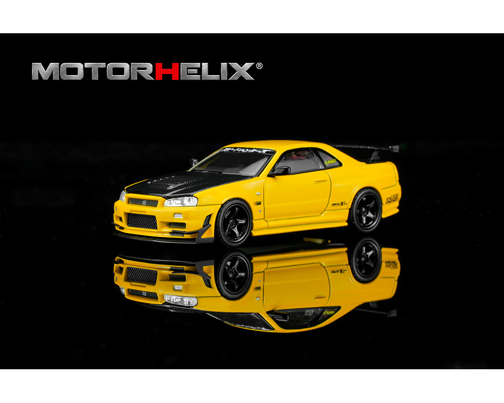 MotorHelix 1:64 Nissan Skyline GT-R R34 GT Aero Kit | Pre-Order