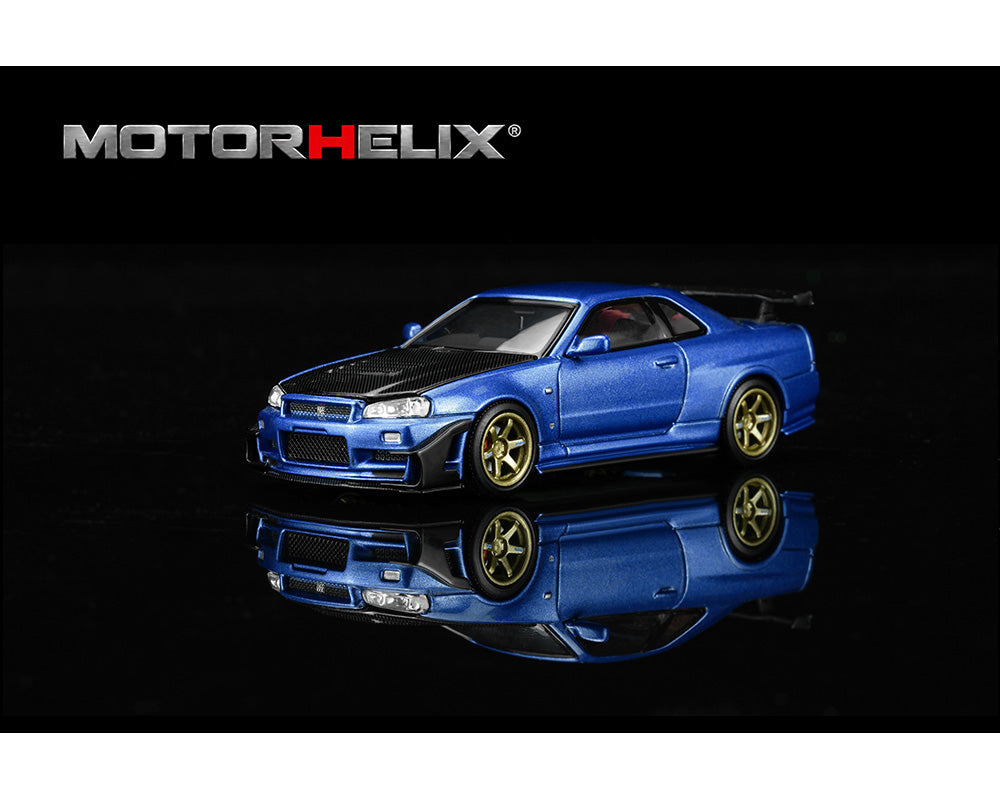 MotorHelix 1:64 Nissan Skyline GT-R R34 GT Aero Kit | Pre-Order