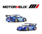 MotorHelix 1:64 RWB 993 Royal Ocean Metallic Blue | Pre-Order