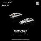 Pop Race 1:64 RWB AE86 White Black | Pre-Order