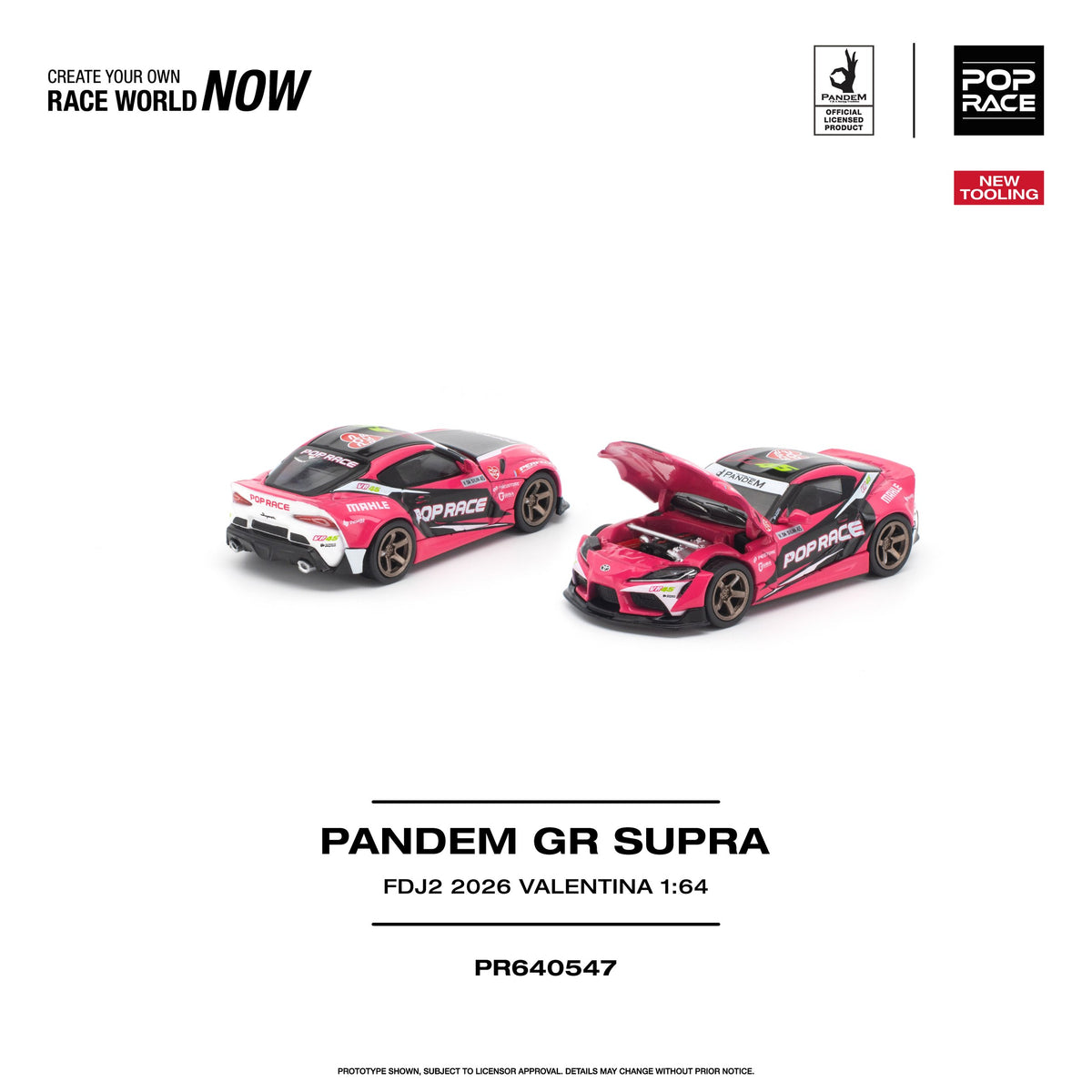 Pop Race 1:64 Pandem GR Supra FDJ2 Valentina Piaz | Pre-Order