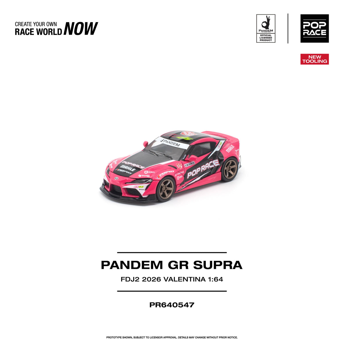 Pop Race 1:64 Pandem GR Supra FDJ2 Valentina Piaz | Pre-Order