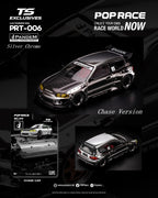 Pop Race x TS Exclusive 1:64 Pandem EG6 Silver Chrome | Pre-Order